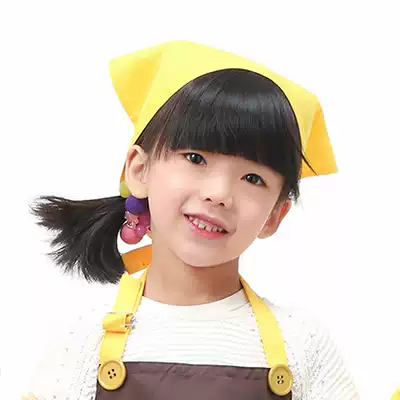 Custom hats for primary school students, kindergarten custom children's chef hats, catering headscarves