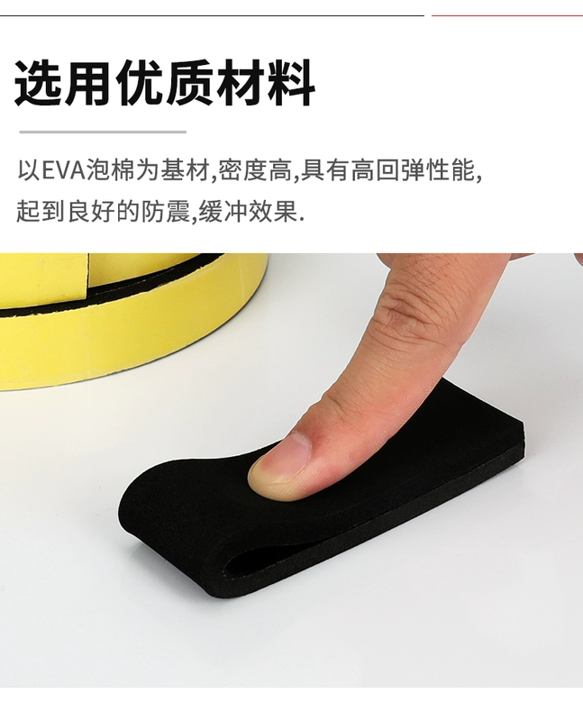 Dày đen mặt băng EVA khe cửa sổ xốp khung keo đệm tai nạn sức mạnh sốc dải con dấu băng bọt bọt dày cách nhiệt dán côn trùng 2-3-5-10