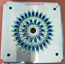 Factory direct sales four-corner 24-hole grinding disc fiber optic grinder 42-Port 24-mouth LC grinding disc fiber grinding fixture