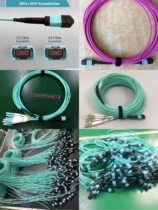 MPO-LC beamline fiber jumper 8 Core 12 Core 24 Core OM3 10000 trillion Multimode fiber 40G Optical fiber Module 100G