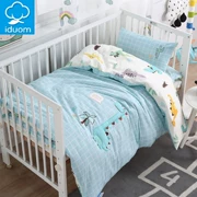 Chăn mẫu giáo ba bộ khủng long nhỏ ngủ trưa chăn bông bé chăn sáu bộ giường của trẻ em