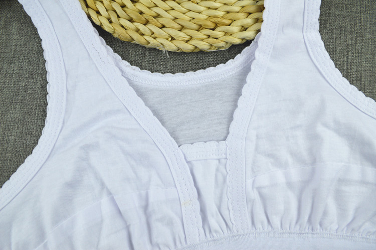 Áo nỉ nữ bằng vải cotton cỡ lớn cho nữ áo ngực cotton trung niên không có vành áo lót áo ba lỗ nữ hàng độc