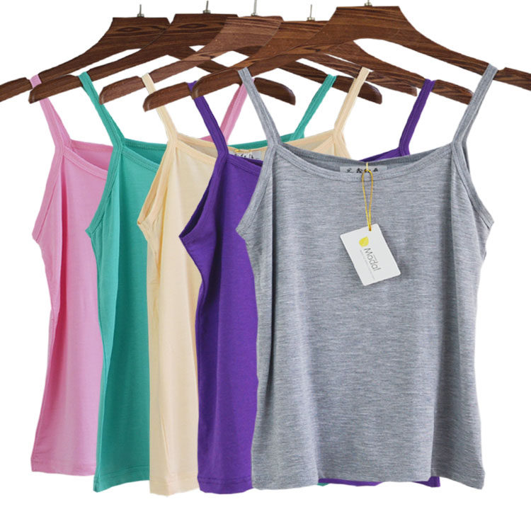 Modale harness vest lady with undershirt shorts small vest sleeveless vest cotton sashimi sexy inner lap vest woman