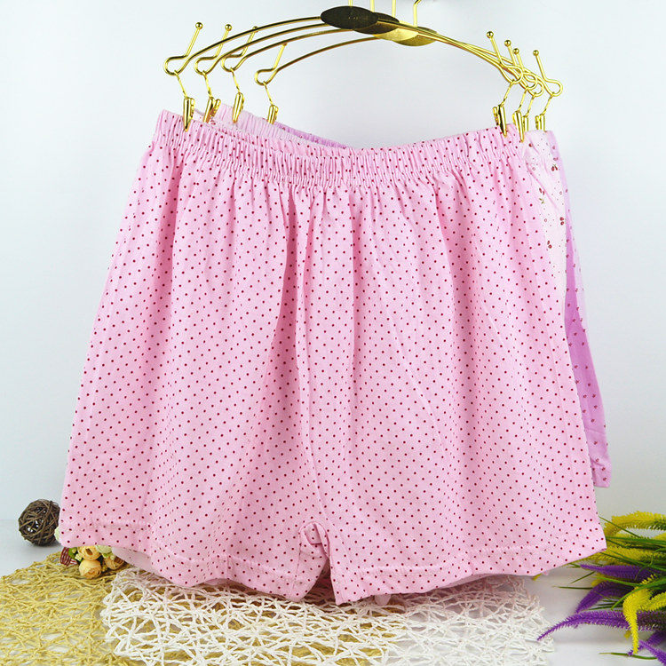 Của phụ nữ Boxer Quần Cotton Quần Phẳng Quần Short của Phụ Nữ Boxer Quần Trung Niên Quần Cotton Cộng Với Phân Bón XL