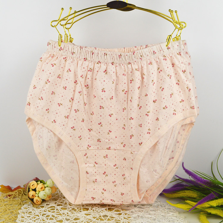 Quần lót nữ trung niên và cao tuổi Quần lót mẹ cotton ngắn eo cao cỡ lớn quần short rộng quần lót đẹp