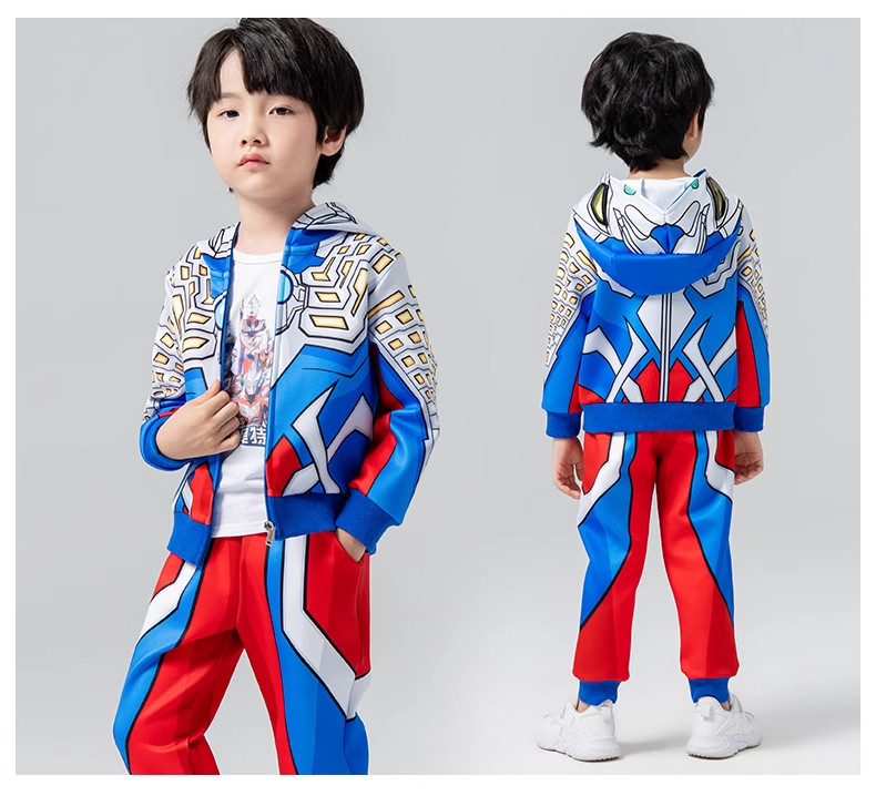 2026 New Genuine Ultraman Clothing Children's Set Boys' Spring and Autumn Sports Outfit Boys' Zero Children's Clothing — 10