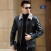 Kích thước lớn Lông thú bằng da một da nam mùa đông mới lông nam cổ áo trung niên dày áo khoác hoodie nam Quần áo lông thú