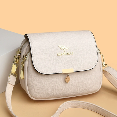 Кенгуру, летняя универсальная кожаная сумка на одно плечо, для среднего возраста, из натуральной кожи