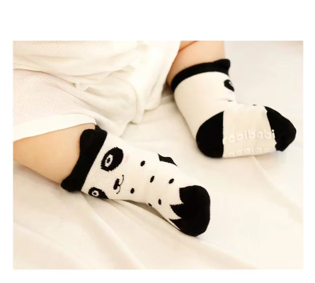 Mùa xuân và mùa thu bé cotton ống chống trượt vớ vớ nam và nữ vớ bé ống 0-1-3 tuổi