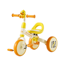 Les little yellow duck childrens tricycle bicycle bicycle baby walking artifact multi-functional baby balance car 857