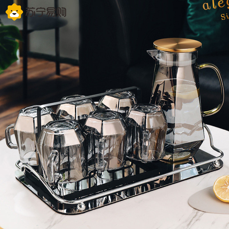 Suning light luxury water appliance set home living room with a glass to drink water cup family tea cup tea set 947