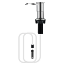 Dishwashing liquid sink press kitchen sink press soap dispenser bottle 304 stainless steel pressure pump head 1757