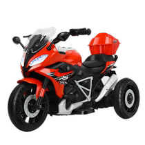 1593-Qike childrens electric motorcycle 2-9 years old boys and girls electric toy car battery tricycle