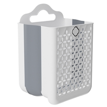 Dirty clothes storage basket in the bathroom foldable wall-mounted dirty clothes basket bathroom laundry basket storage artifact Huanghe 1117