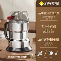 Медный мотор из нержавеющей стали, щетка, 300 мл, 300W