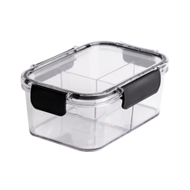 Refreshing Box Fridge Special Food Grade Plastic Fruit Box Lunch Box Home Transparent compartment seal box 1020