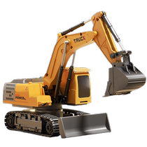 Remote control excavator toy for children 3 to 6 years old boy alloy electric excavator engineering car gift 2146