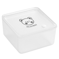 Food grade low temperature resistant refrigerator square sealed box portable fruit storage crisper fruit fork Huanghe 1117