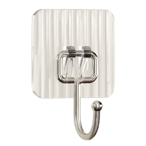Light luxury acrylic hook strong load-bearing bathroom punch-free adhesive hook behind the bathroom door traceless clothes hook 1822