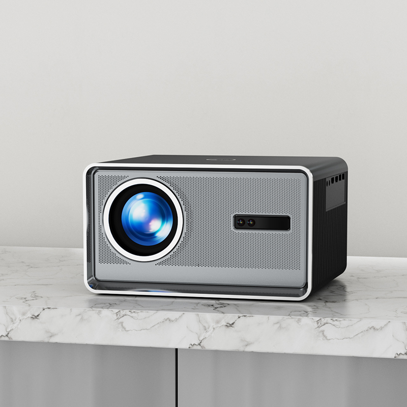 Microfilm S6 new 4K projector Home ultra HD bedroom throwing wall projector Small Dormitory Students Home Theater office Use Conference can be connected to mobile phone pitching screen Living room Straight to 1856-Taoba