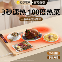 Warm Cutting Board Home Folding Multifunction Hot Vegetable Insulation Board Table Hotpot Heating Mat Winter Warm Vegetables New 1947