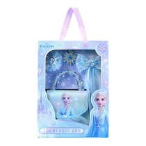 Princess Elsa Dress Up Set Girls Gift Box Messenger Bag Birthday Gift Frozen Childrens Handbag 2273