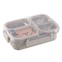 304 stainless steel insulated compartmented lunch box microwaveable lunch box special for office workers and primary school students 3842