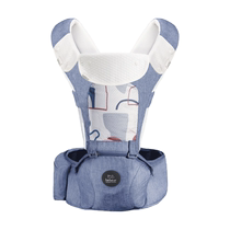 Hug Bear Baby Waist Stool Carrier Air-feeling Four Seasons Portable Baby Holding Tool Freeing Hands to Go Out and Sit 126