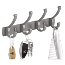 Gun Grey Door Rear Hook Free of perforated wall-mounted wall Entrance Door Wardrobe Hung Clothes Hanger Clothes Hanging Clothes Hook 1081
