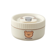 Ceramic insulated lunch box microwave heating special lunch box student lunch box office worker lunch tool 3842
