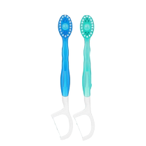 Teng Xuan disposable bead toothbrush portable dental floss travel no-rinse soft toothbrush dental floss cleaning set 1563