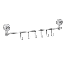 Retractable suction cup towel rack bathroom punch-free towel bar bathroom storage rack bath towel storage hook rack 1585