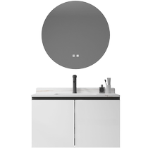 Space Aluminum Bath Room Cabinet Combined Ceramic Integrated Basin Drawer Wash-washing desk washbasin Washbasin Toilet Wash table 1145