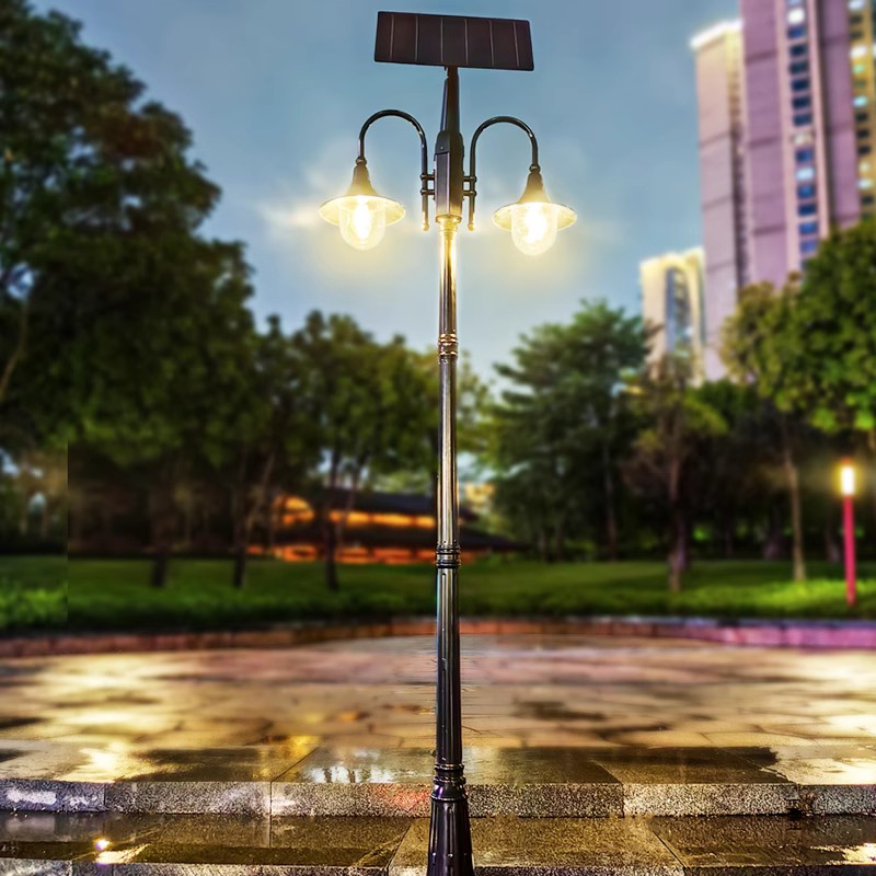 Solar Yard Street Lamp 3 m Outdoor High Pole Lamp Villa Cell Garden Home Ambience View Lamp 1713-Taobao