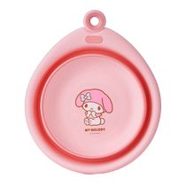 Sanrio washbasin household portable travel folding plastic basin dormitory maternal infant laundry footbath 2479