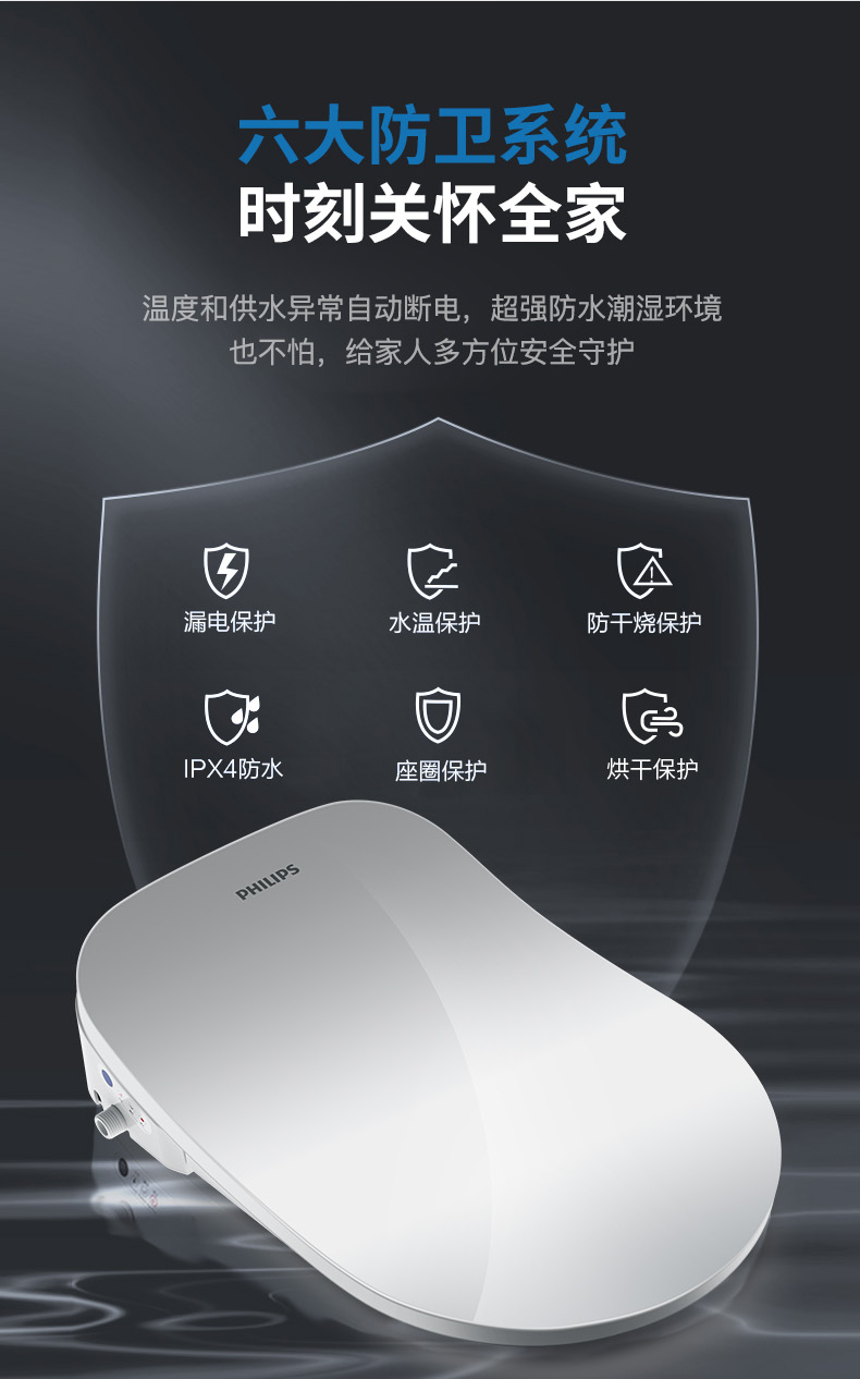 PHILIPS 飞利浦 AIB2253/93 即热式智能马桶盖 图17