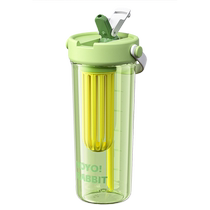 Straw water cup large capacity girls 2023 internet celebrity high-looking summer day tritan tea cup 2208