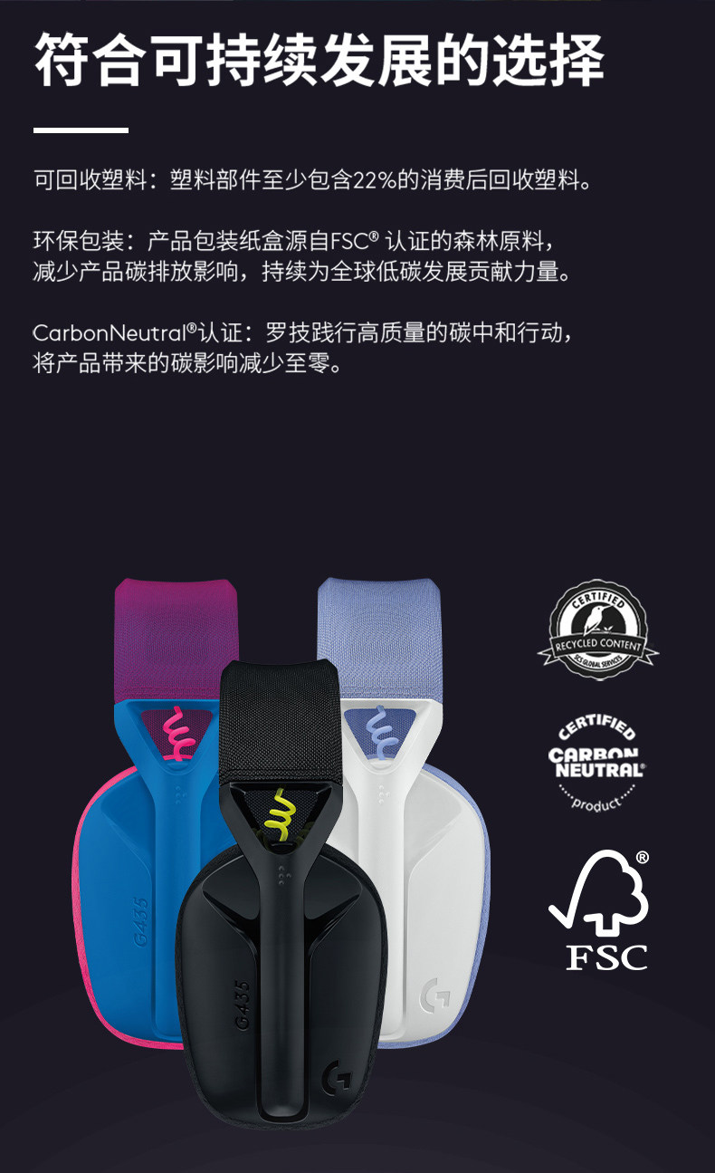 Беспроводной игровой гарнитура None Logitech G435 215