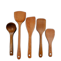 Kitchen wooden spatula non-stick special wooden spatula wooden spatula high temperature resistant cooking 2085 chicken wing wooden spatula household