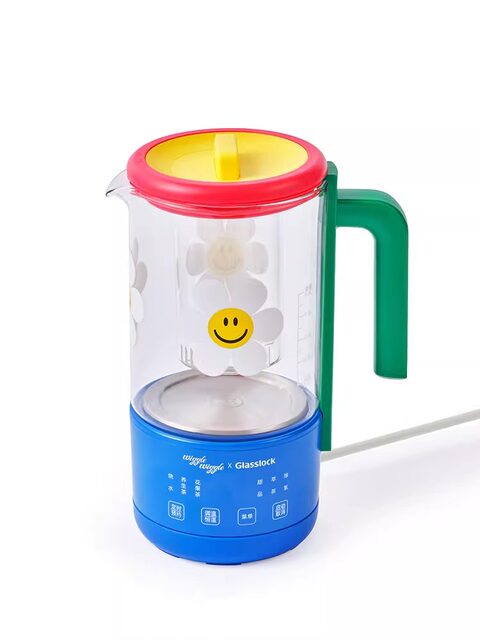 Glasslock&Wiggle Co-Branded Ip Model Office Mini Health Pot for Brewing Tea and Boiling Water, Health Cup 3906