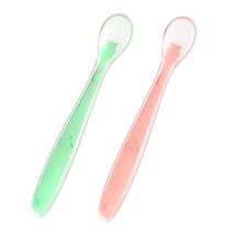 Silicone spoon newborn baby food supplement small spoon baby feeding fruit puree special soft spoon childrens tableware 2270