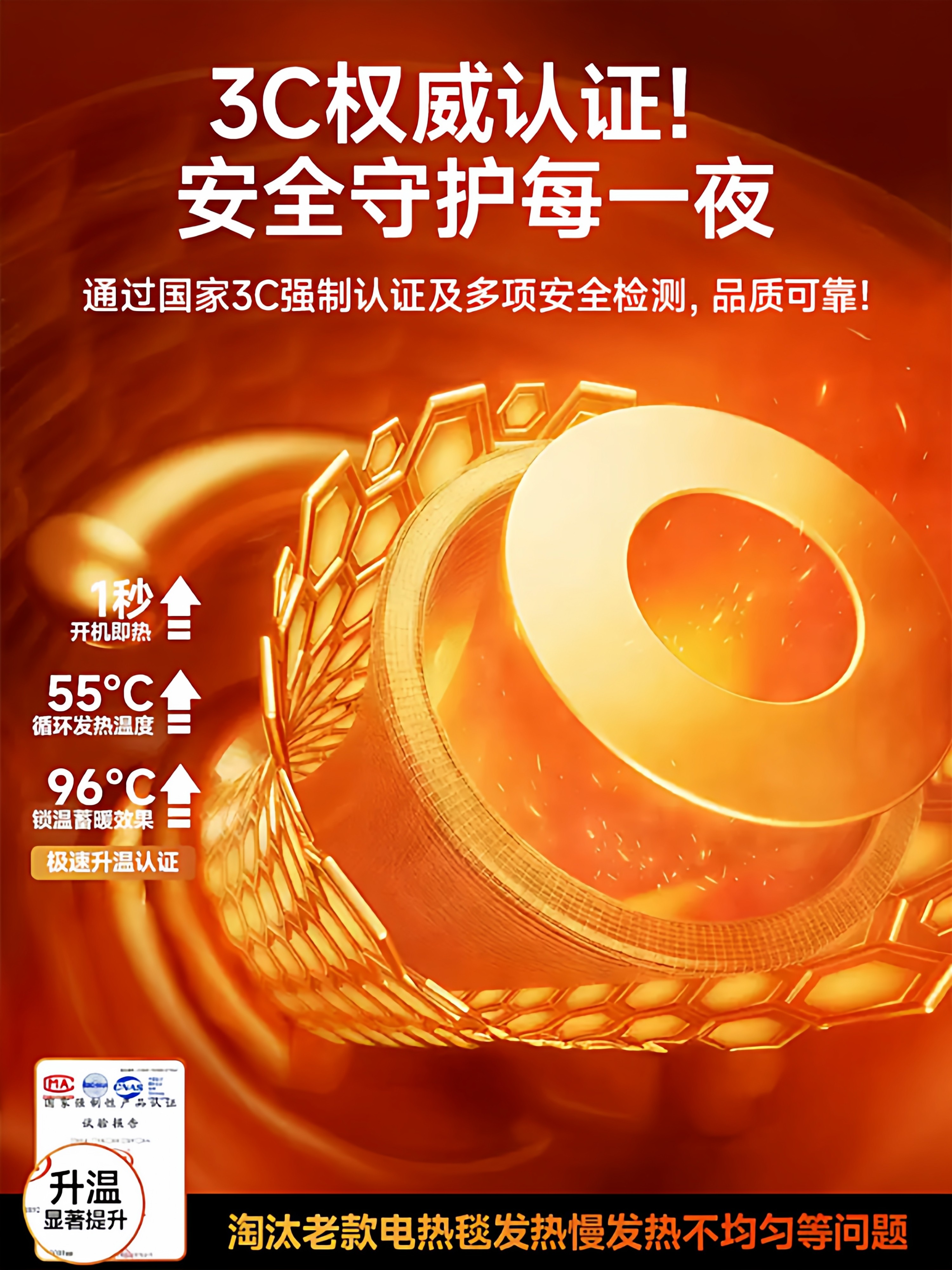 Electric Blanket for Single or Double Use, Official Genuine Product, Electric Mattress for Student Dormitory, Dual-Control Temperature Adjustment, Graphene Heating Pad 2286