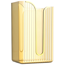 Face towel storage box wall-mounted tissue box household light luxury bathroom kitchen upside-down paper box Huanghe 1117