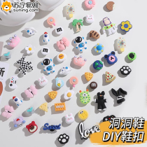 Croc shoes accessories decoration diy removable matching accessories three-dimensional cartoon buckle cute shoe flower shoe buckle 824