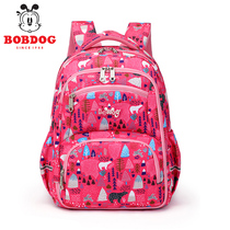 BoBdog schoolbag primary school students lightweight trendy spine protection and burden reduction mens and womens childrens backpack schoolbag