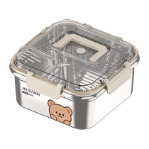 304 STAINLESS STEEL PRESERVATION BOX FOOD GRADE FRIDGE SPECIAL SEALED CASE OUTSIDE WITH PICNIC BOX FRUIT LUNCHBOX 2018