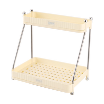 放茶杯酒杯双层沥水托盘水杯架置物架玻璃杯茶具收纳神器皇和1117