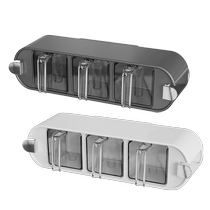 Suction cup seasoning rack home kitchen wall-mounted seasoning storage box sealed moisture-proof seasoning spice jar 1925