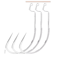 Beitu strengthened crank hook wide-belly lure fish hook bass sea fishing hook bulk inverted fishing Texas fishing group set 3175