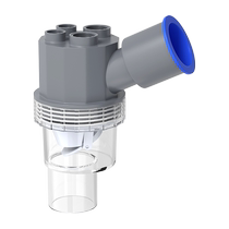 Kitchen sewer pipe three-way joint water purifier dishwasher washing machine drainage pipe two-in-one anti-odor and return odor 1286